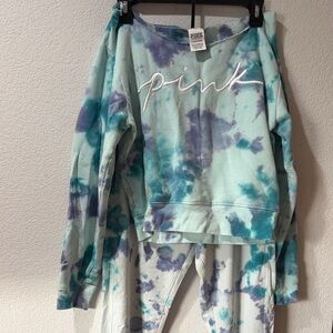 Victoria's Secret PINK Tie-Dye Lounge outfit